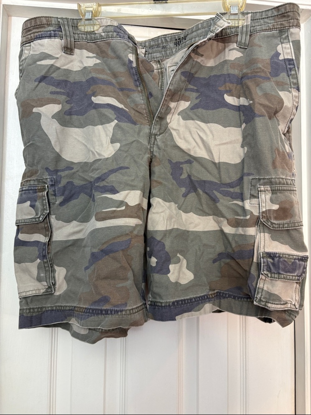 RedHead Camo Cargo Shorts in Green, Brown, Gray